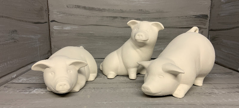 Three Little Pigs, set of 3 – Ceramic Boutique