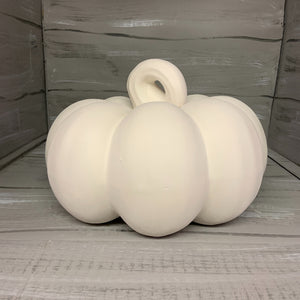 Pumpkin With Curly Stem, Large